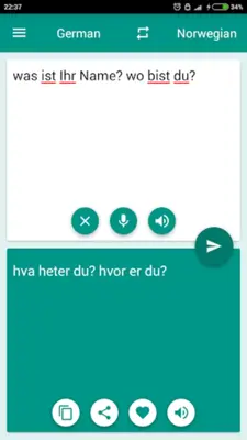 German-Norwegian Translator android App screenshot 1