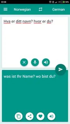 German-Norwegian Translator android App screenshot 2